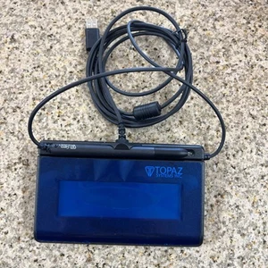 Topaz SignatureGem T-LBK462-HSB-R 1X5 Backlit LCD Signature Capture Pad USB - Photo 1/6