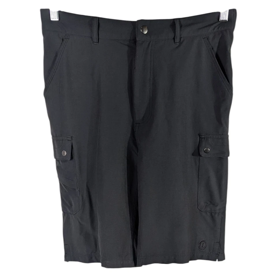 Pantalones Cortos de Ciclismo Novara Cargo Para Hombres Medianos Negros MTB Acolchados Nylon Carcasa Foto 1 de 4