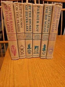 Laura Ingalls Wilder Vintage book Lot 1953 Hardcover Harper 7 Books - Bild 1 von 20