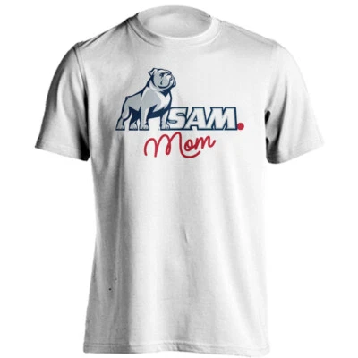 Samford University Bulldogs Mom Logo Shirt Short Sleeve Tee Mother T-Shirt - Image 1 of 2