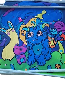 Lot of 4 14" X 17" Fabric Squares Monsters Creatures For quilts/Craft Pillows - Picture 1 of 6