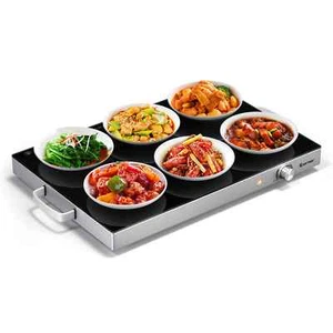 Electric Warming Tray Glasstop Food Warmer w/ Cool-Touch Handles - Picture 1 of 11