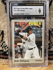 Julio Rodriguez Topps Heritage Minor League CSG 9 2019 #121 Mint Power Mariners