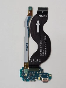 Cable flexible placa lector SIM micrófono puerto de carga Samsung Galaxy S23 Ultra S918U - Imagen 1 de 2