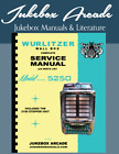 NEW! Wurlitzer Wall Box Model 5250 w/ 2100 Stepper Service & Parts Manual