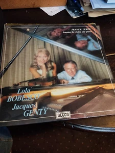 LP  LOLA BOBESCO-(violin)-Jacques Genty (piano)--césar Franck--guillaume lekeu - Picture 1 of 4