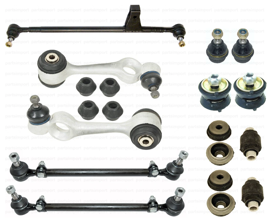 Front Suspension Kit with Control Arms Ball Joints & Tie Rods for Mercedes W126 - Image 1 of 1