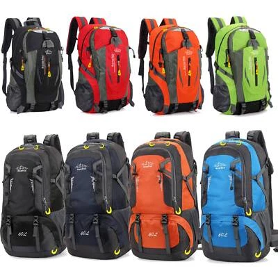 30L 40L 60L Rucksack Wasserdicht Herren Damen Outdoor Trekking Wanderrucksack - Bild 1 von 4