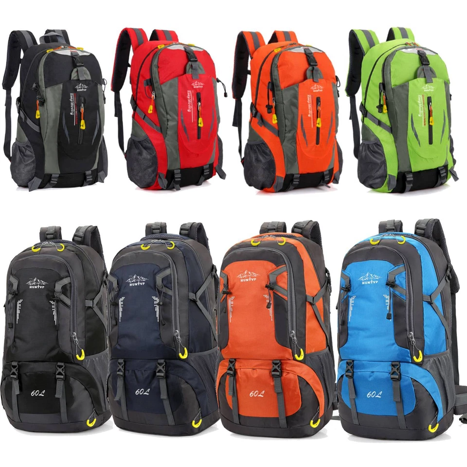30L 40L 60L Rucksack Wasserdicht Herren Damen Outdoor Trekking Wanderrucksack - Bild 1 von 4
