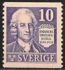 Sweden #266 (A48) VF MLH - 1938 10o Emanuel Swedenborg, Scientist, Writer