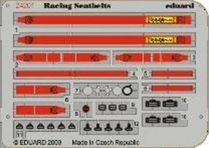 EDUARD MODELS 1/24 Racing Car Seatbelts 6-Points Red EDU24201 - Picture 1 of 1