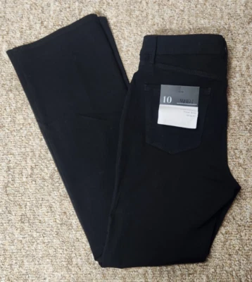 White House Black Market Womens Black Skinny Flare Bootcut Pants Size 10 NWTS - Image 1 of 4