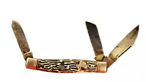 Coltello tascabile IMPERIAL PROVVIDENCE RLA vintage made in USA c.1956 a tre lame - Foto 1 di 10