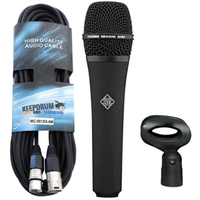 Telefunken M80 Black dynamisches Mikrofon + Kabel - Bild 1 von 4