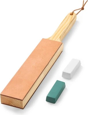 ANGERSTONE Doble Lado Correa de Cuero para Afilar Cuchillos - 14X 2 Correas Bl Foto 1 de 4