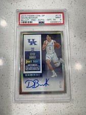2015 Devin Booker Panini Contenders Draft Picks Rookie Auto 95/99 PSA 9 Mint