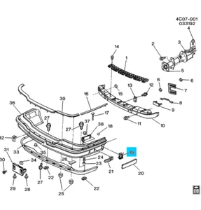 GM NOS PART 25614926 (3) RETAINERS IN PACKAGE 1991-1996 BUICK PARK AVENUE QTY:3 - Bild 1 von 2