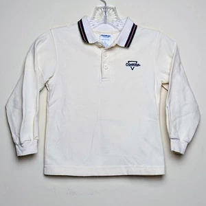 Vintage Osh Kosh OshKosh Y2K Logo Long Sleeve Polo Rugby Shirt Boys Size 5 - Picture 1 of 5