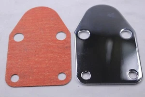 BLOQUE PEQUEÑO CHEVY BOMBA DE COMBUSTIBLE BLOQUE FUERA DE PLACA ACERO CROMO sbc 283 327 350 383 400 - Imagen 1 de 2