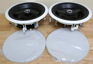 Pair Crestron Excite IC8-W-T 8 inch In-Ceiling Speakers - New/Factory Sealed Box - Picture 1 of 5