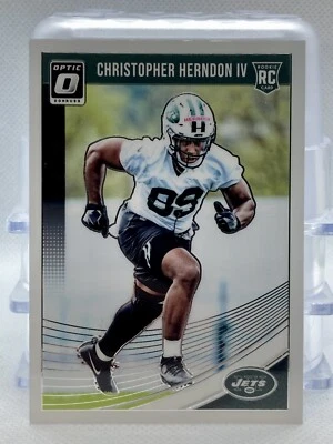2018 Donruss Optic #134 Christopher Herndon IV Rookie New York Jets - Image 1 of 2