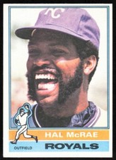 1976 Topps Hal McRae Kansas City Royals #72
