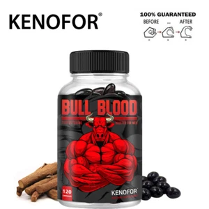 Bull Blood Potenziamento Maschile Aumenta Dimensioni, Energia e Forza, 30/60/120 Capsule - Foto 1 di 13