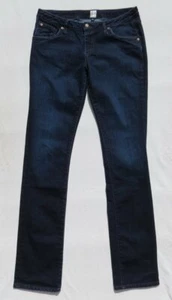 CHARLIE M Dark Blue Stretch Denim Slim Straight Jeans USA 29 8 x 36 Tall X-Long - Picture 1 of 10