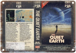 The Quiet Earth CBS Fox Video VHS Box Art 12" x 9" Reproduction Metal Sign V20 - Picture 1 of 1