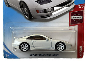 Hot Wheels Nissan 300ZX Twin Turbo SUPER CUSTOM w/Real Riders (white) #110/250