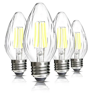 F15 4W LED Light Bulbs, Daylight White 5000K,40W Incandescent Equivalent,Dimm... - Picture 1 of 7