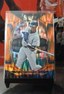 2023 Panini Select - Concourse Ken Griffey Jr #63 Orange Flash Prizm - Image 1 of 2