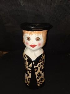 Ceramic Bella Casa " Francis" Lady Vase Susan Paley by Ganz - Picture 1 of 6