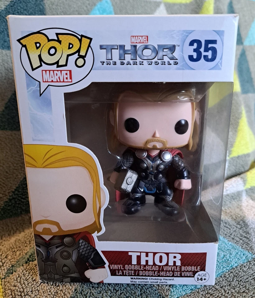 Thor Pop 35 - Thor El Mundo Oscuro Funko Pop! 2014 abovedado + protector Foto 1 de 4