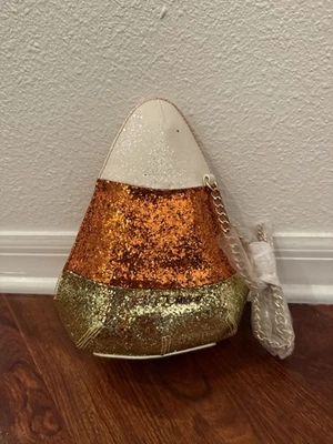 BOLSO DE MANO BETSEY JOHNSON CANDY CORN DO I MAKE YOU CURNY MONEDERO HALLOWEEN  Foto 1 de 2