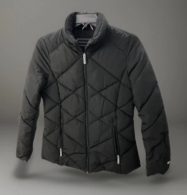 Women’s Tommy Hilfiger Black Puffer ZipUp Coat Jacket Size Sm - Image 1 of 4