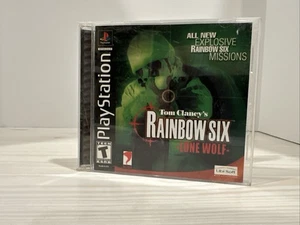 Tom Clancy's Rainbow Six Lone Wolf Sony PlayStation 1 PS1 Etiqueta Negra Probado en Caja Original - Imagen 1 de 4