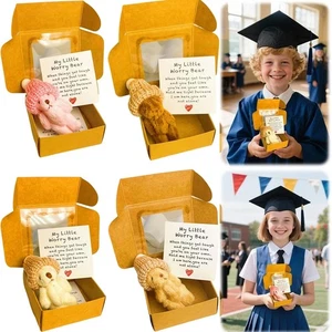 A TeddyBear Hug in a Box, Little Pocket Bear Hug Mini Stuffed Worry Bear Fluffie - Picture 1 of 21