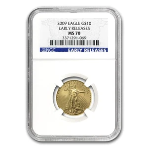 2009 1/4 oz American Gold Eagle MS-70 NGC (Early Releases) - Picture 1 of 3