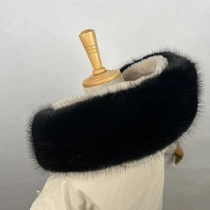 Sciarpa collo pelliccia di volpe sintetica donna uomo bambino giacca cappuccio orlo ricambio 90 cm - Foto 1 di 26