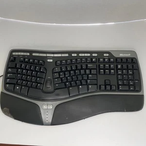 Microsoft Natural Ergonomic Keyboard 4000 v1.0 Wired USB KU-0462 *Tested* - Picture 1 of 7