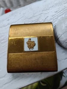 DE COLECCIÓN YARDLEY LONDON PLEGABLE DÚO PLATEADO COMPACTO POLVO ROJO LÁPIZ LABIAL ESPEJO - Imagen 1 de 5