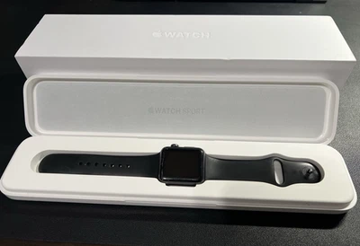 Apple Watch Sport (1st Generation) 38mm Space Grey Aluminum Used w/ Case & Box - Image 1 of 4