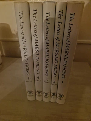 The Letters of Marsilio Ficino SET Vol. 1-5 Hardcover Dust Jacket Very Good Cond - Image 1 of 4