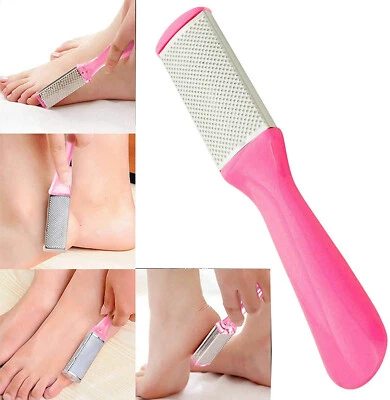 RASPA DE PIE ROSA Removedor de Piel Muerta File Exfoliante Pedicura HERRAMIENTA DE CUIDADO DE PIES Foto 1 de 3