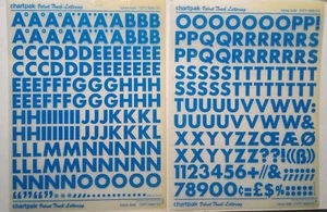 Chartpak Velvet Touch Lettering Futura Bold 72pt/M15 72C blu sfregamento su lettere - Foto 1 di 1