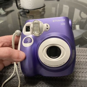 Polaroid 300 Instant Film Camera Purple Vintage Works…. Needs Film And Insert.  - Picture 1 of 11