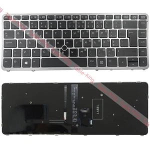 Portuguese Backlit Keyboard W/Trackpointer for HP EliteBook 840 G3 840 G4 - Picture 1 of 2