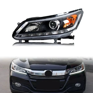 Headlight For Honda Accord 2013-2015 Sedan Front Lamp Left Side Halogen Assembly - Picture 1 of 2