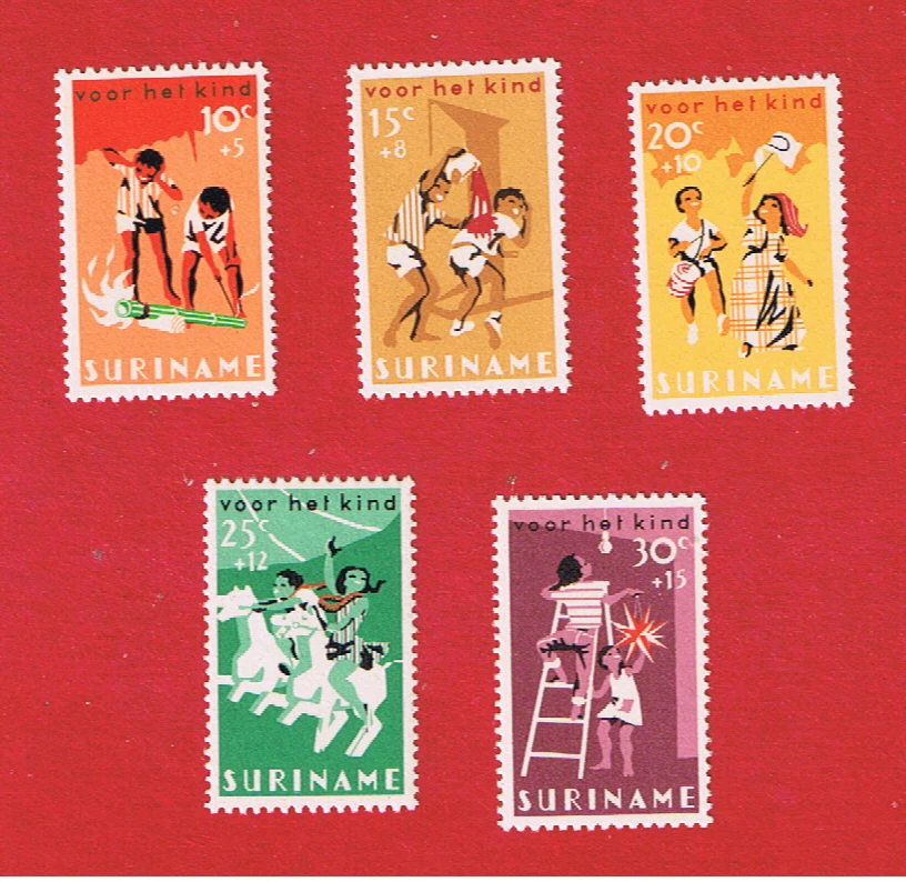 Suriname #B127-B131  MNH OG   Semi-Postal    Free S/H - Image 1 of 1